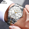 Herren Mechanische Uhr OYALIE Luxury Business Automatic Herren Multi Time Zone Watch Uhren Herren Edelstahluhr